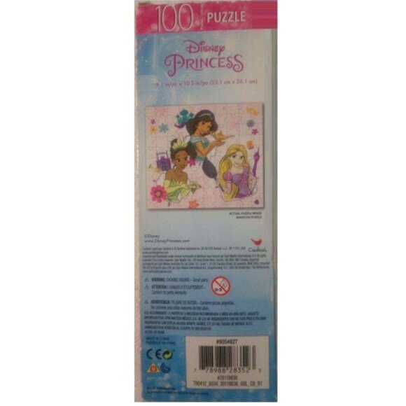 3 Disney Princess's 100 Piece Puzzles - Cinderella * Ariel * Jasmine & Rapunzel - Picture 3 of 8